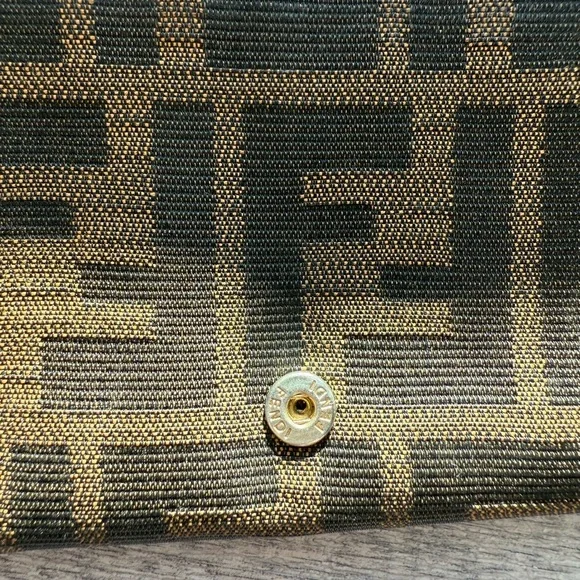 Vintage Fendi TriFold Diamond Print Wallet